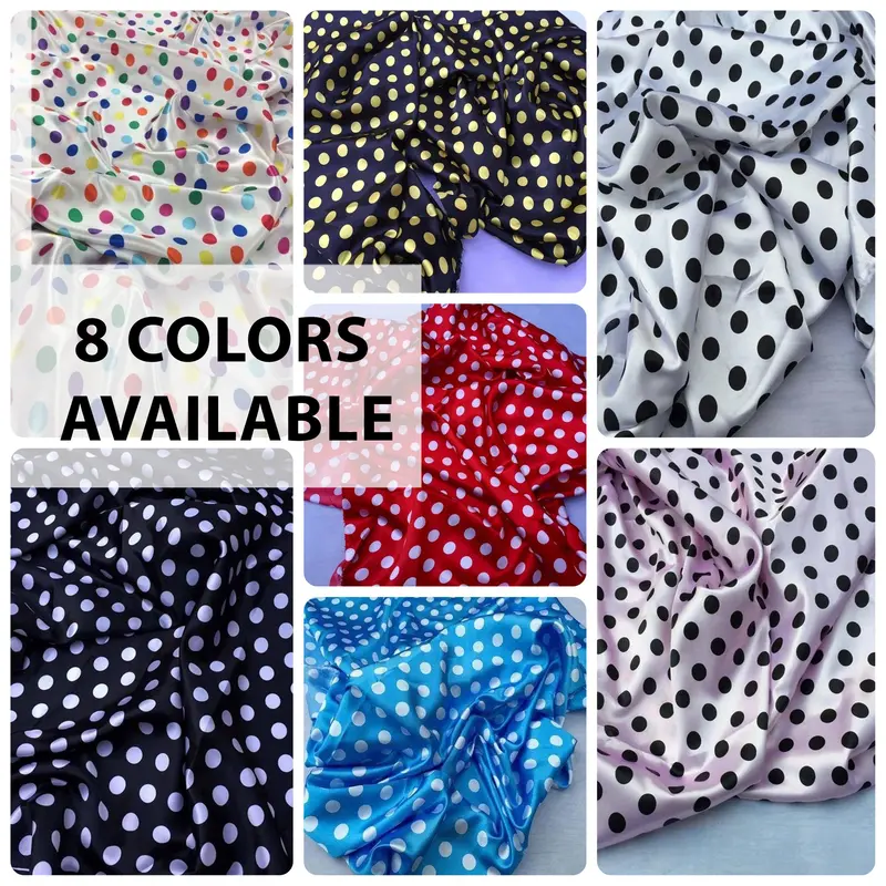 1/2-Inch Polka Dot Satin Fabric – 20-Yard Roll For Wholesale & Diy 1