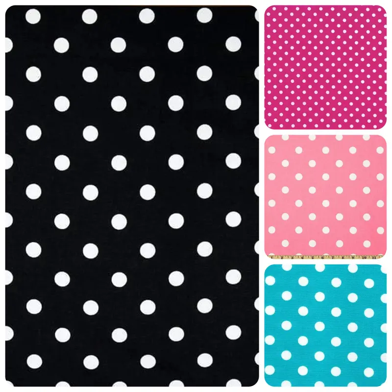 1/4-Inch Polka Dot Poly-Cotton Blend Fabric – Sold By The Yard 1