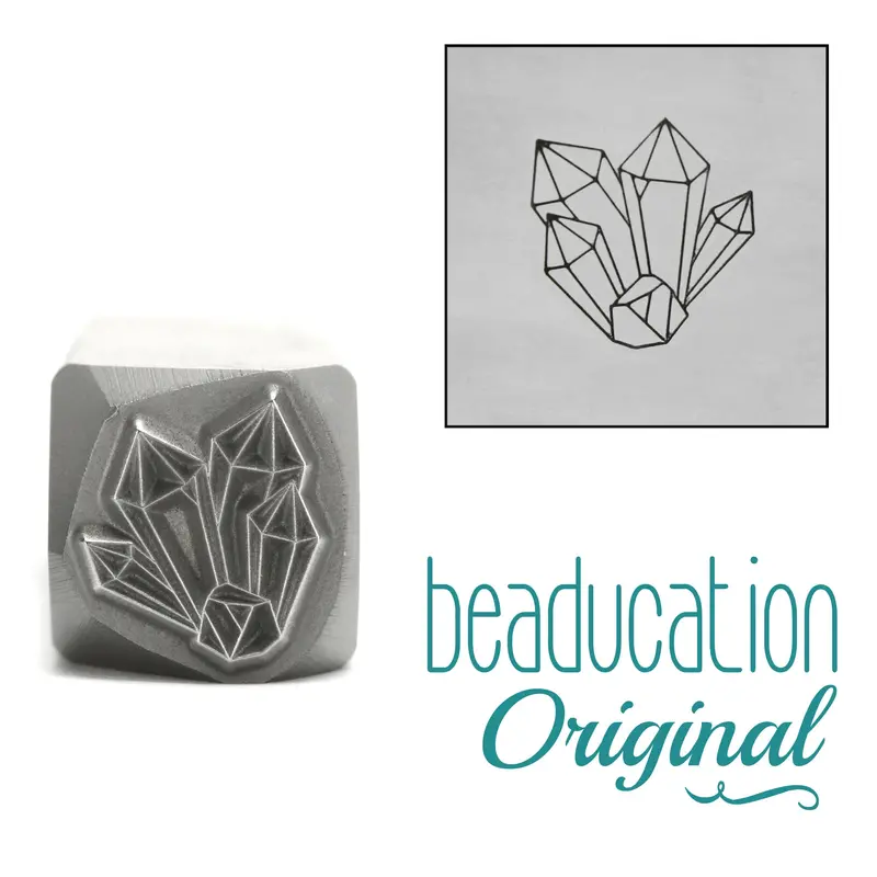 10.5Mm Crystal Cluster Embossing Stamp – Precision Metal Design By Beaducation 1