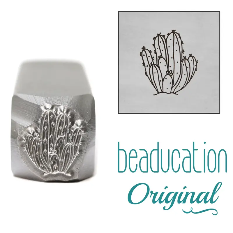 10Mm San Pedro Cactus Metal Stamp – Succulent-Inspired Beaducation Jewelry Tool 1