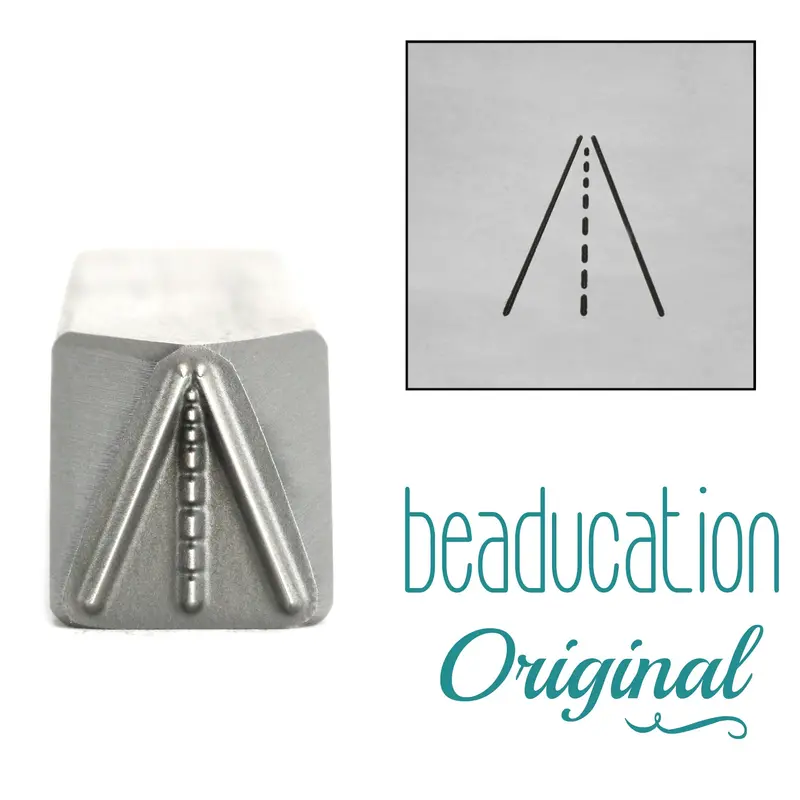 10Mm Straight Highway Metal Stamp – Beaducation Minimalist Travel Motif 1