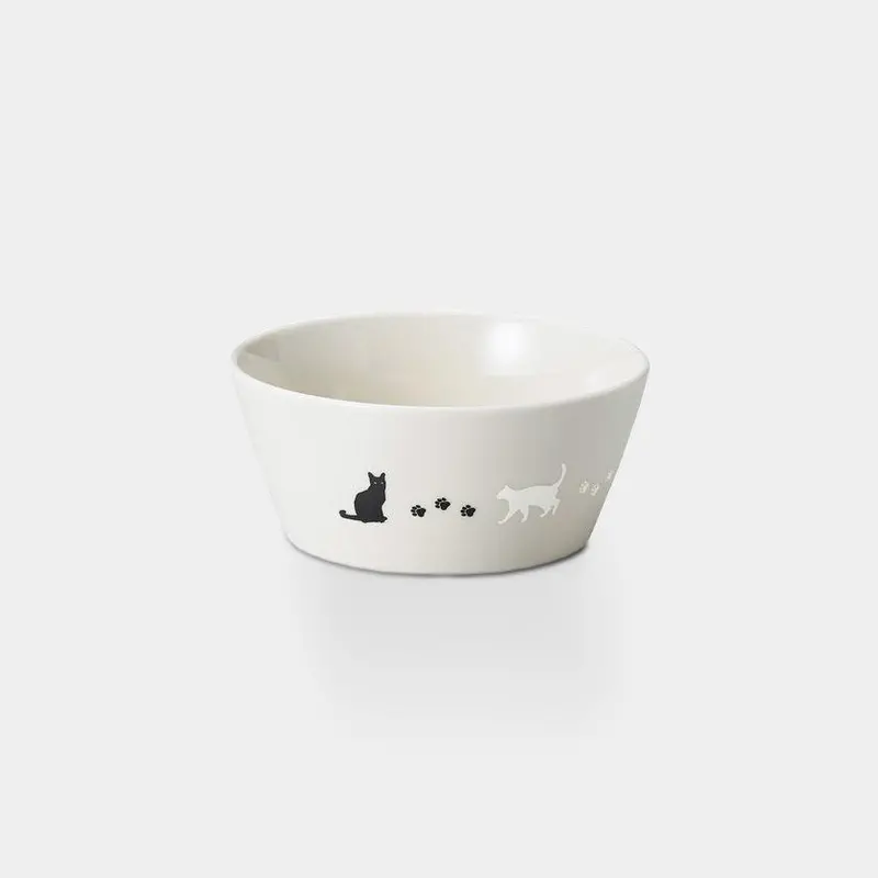 13 Cm Luminous Cat Bowl – Crisp White | Mino Ware By Marumo Takagi 1