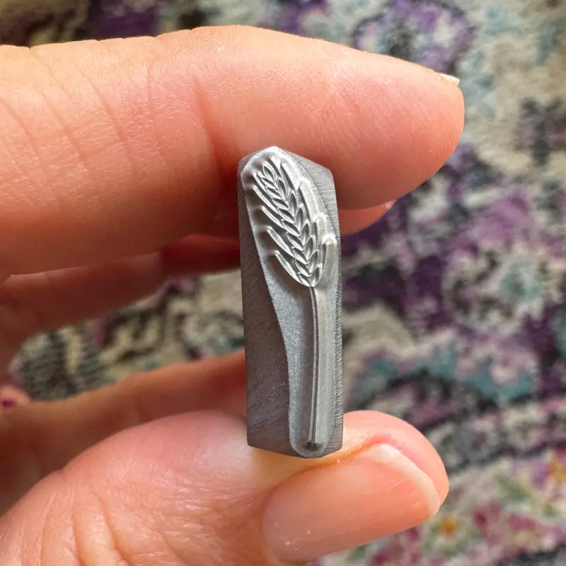 16Mm Wheat Sheaf Metal Stamp – Beaducation Original 1