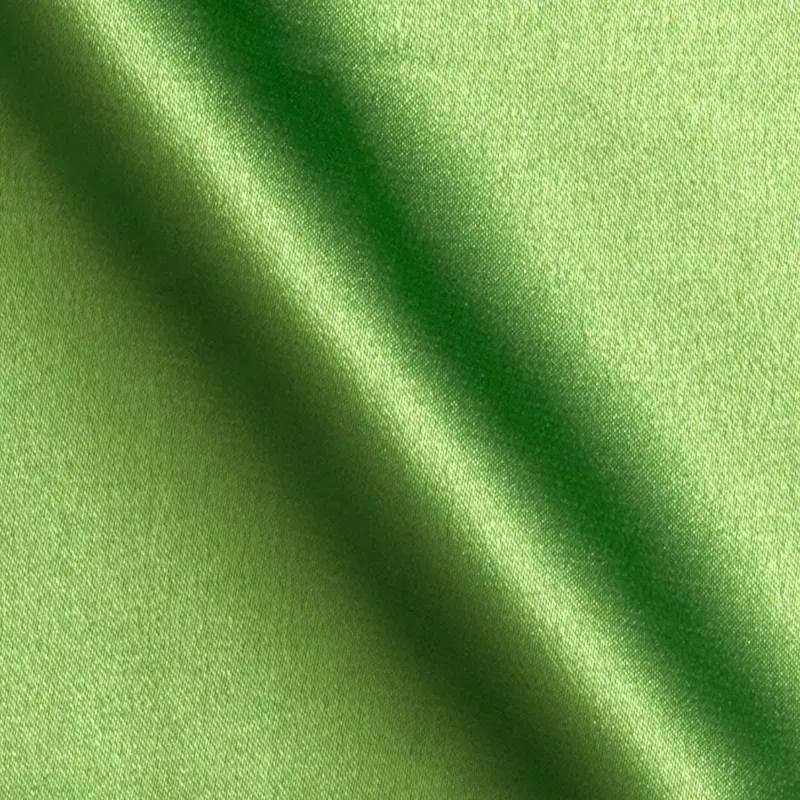 2% Stretch Satin Spandex Fabric By The Yard In Lime Green 1
