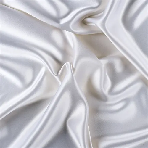 2% Stretch Satin Spandex Fabric By The Yard In Off-White 1