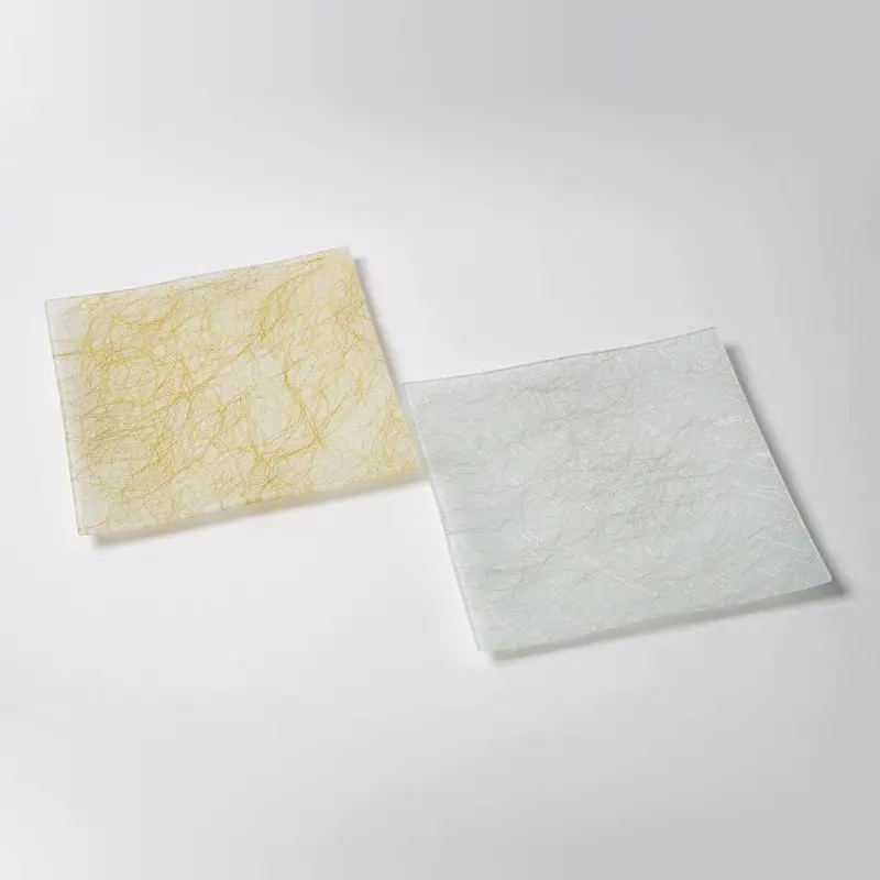 22 Cm Gold And Silver Square Plate Pair – Handcrafted Nishijin Textile Design By Emura Shoten 1
