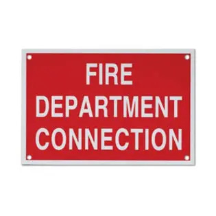 A244 Aluminum Fire Department Connection Plate – Brooks Fdc Identifier 1