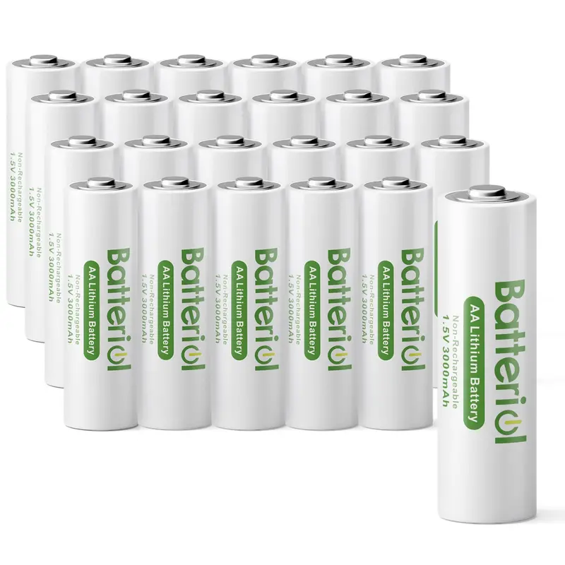Aa Lithium Battery Pack (24 Count) – 1.5V, 3000Mah High-Capacity Non-Rechargeable Batteries For Smart Home & Portable Devices 1