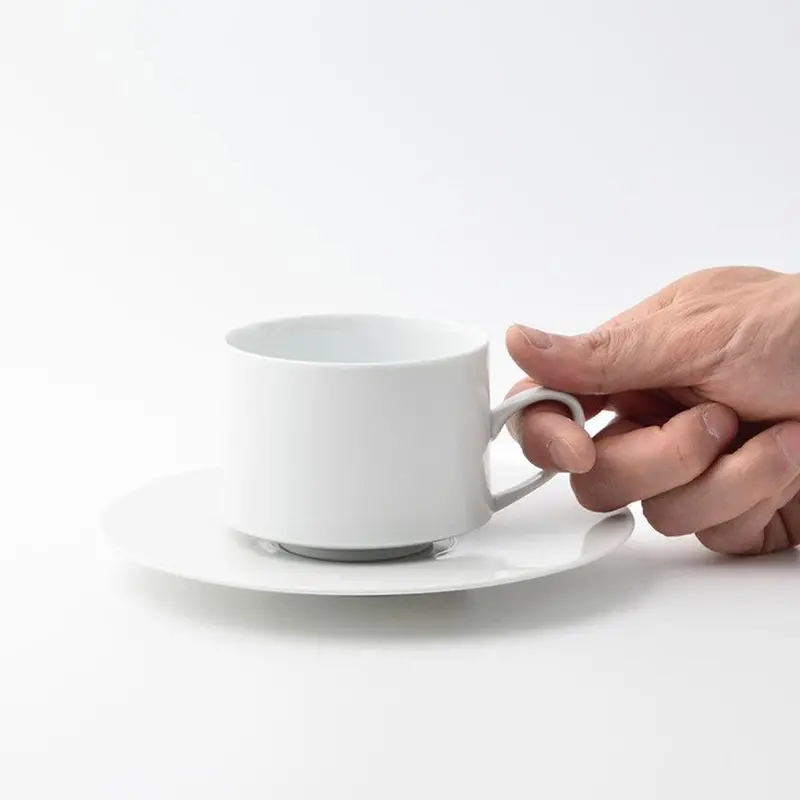 Agasuke Ceramic Mug And Saucer Pair – Handcrafted Hasami Ware From Saikai Toki 1