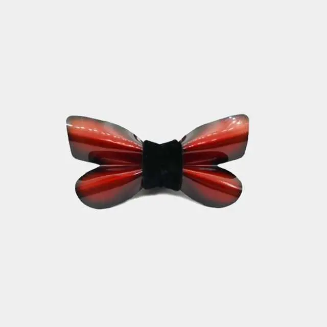 Agrias Claudina Bow Tie – Precision-Cut Sheet Metal Butterfly Design 1