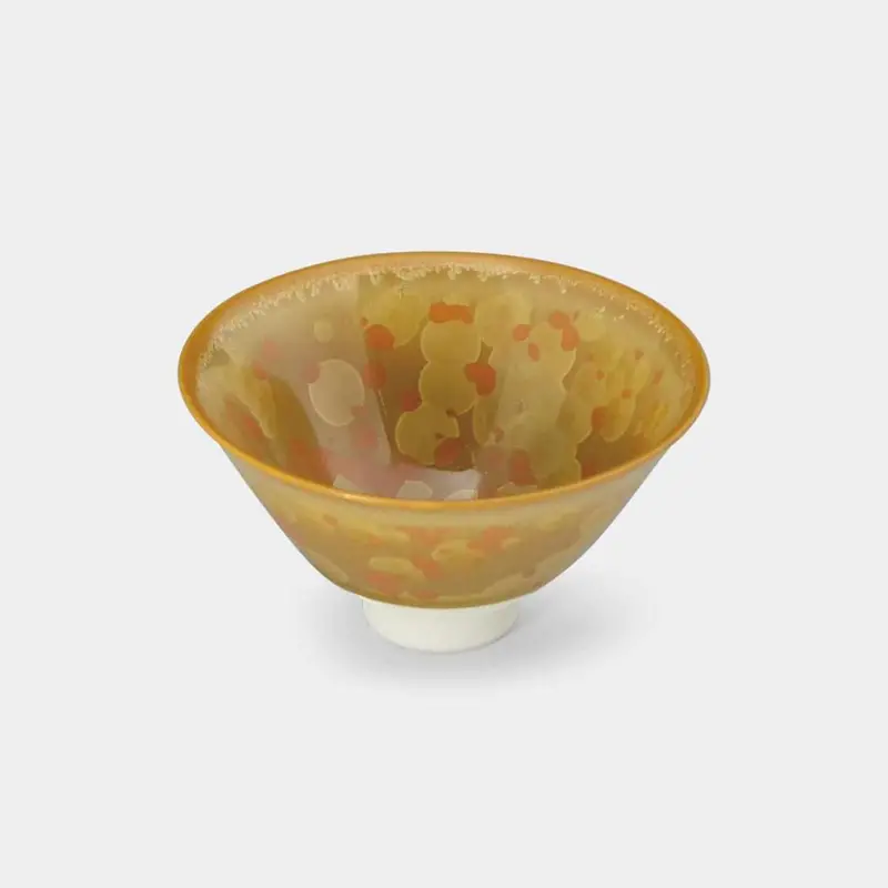 Amber Sunshine Ceramic Mug – Vibrant Kyoto Kiyomizu Ware Cup By Touan 1