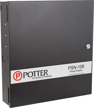 Amseco Psn-106B 10A Conventional Fire Power Supply – 6-Output Black Unit 1