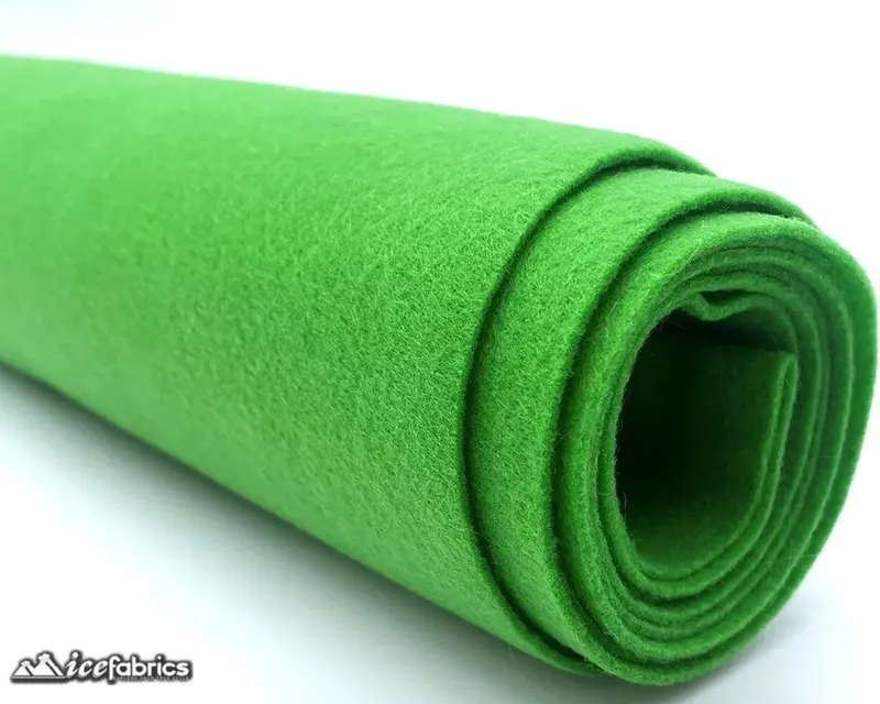 Apple Green Acrylic Felt Sheet – 1.6Mm Thick, Durable Craft Felt 1
