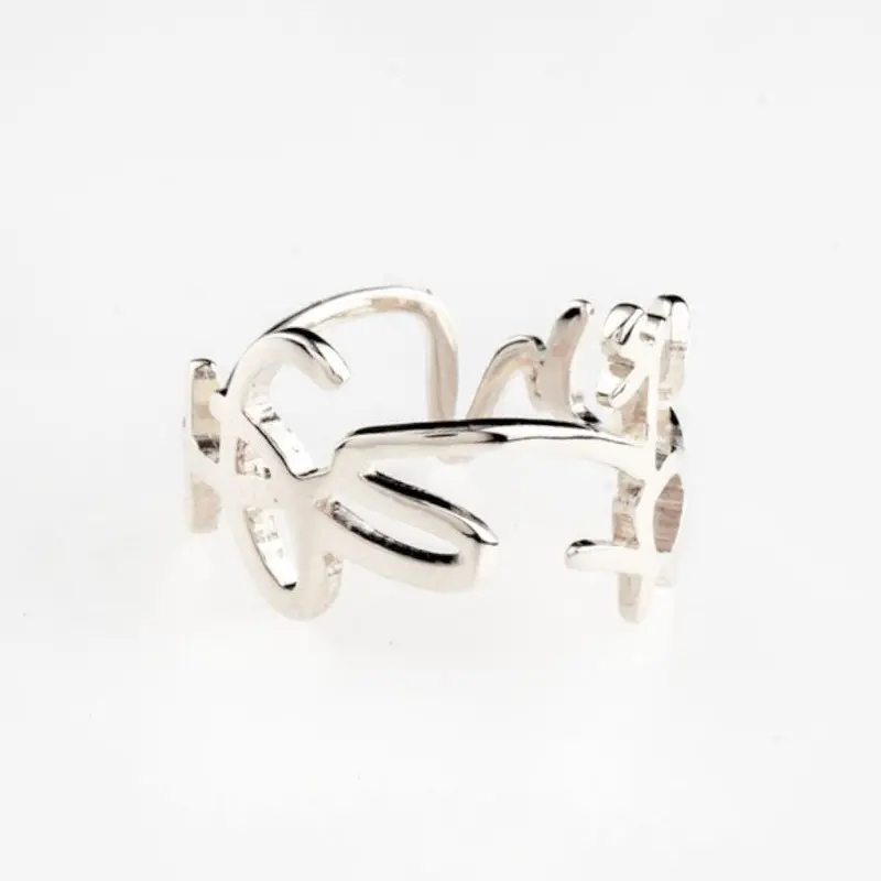 ‘Arigato’ Thank-You Motif Sterling Silver Ring (925) | Saori Kunihiro Cast Jewelry 1