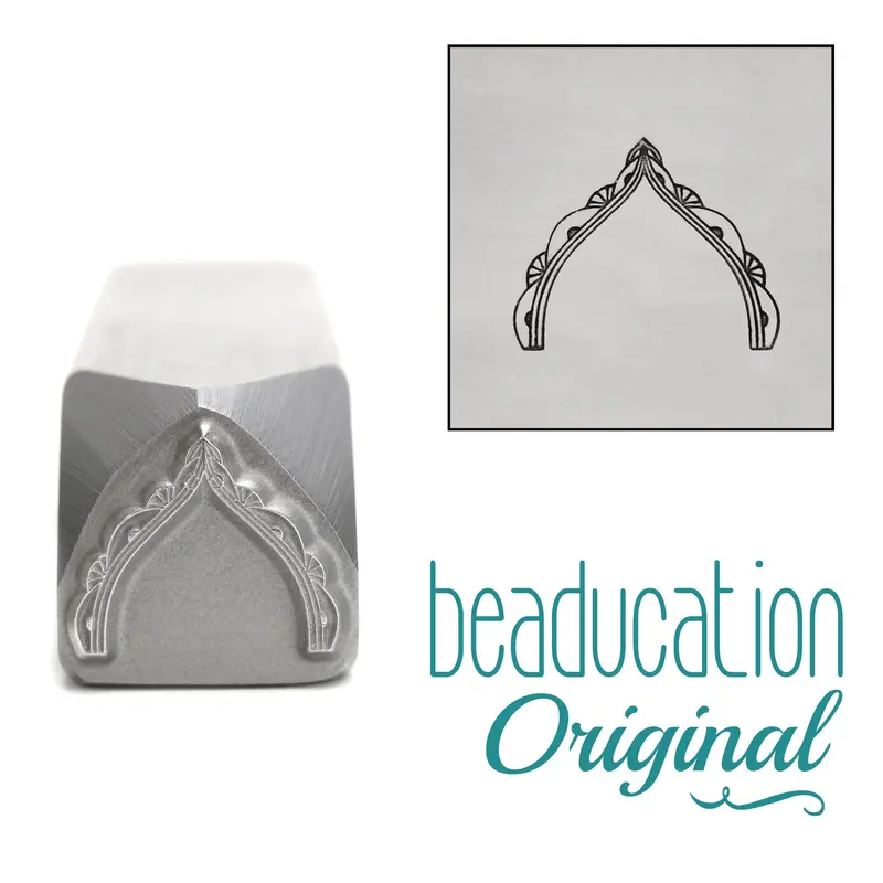 Art Nouveau Arch Pattern Metal Stamp, 11Mm – Beaducation Original 1