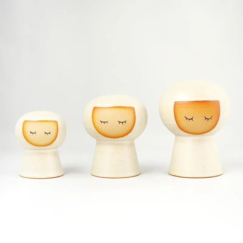 Artisanal Kyoto Kiyomizu Ware Kokeshi Doll (Version 2) By Fuuu 1
