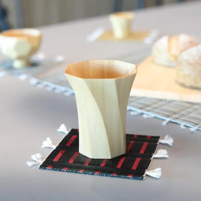 Authentic Masu Sake Measure Cup – Solid Wood Construction | Kino-Sachi 1