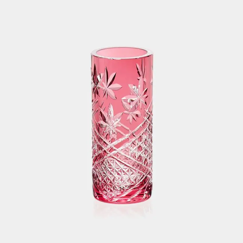 Autumn Leaves Vase | Seasonal Motif Crystal Glassware 1