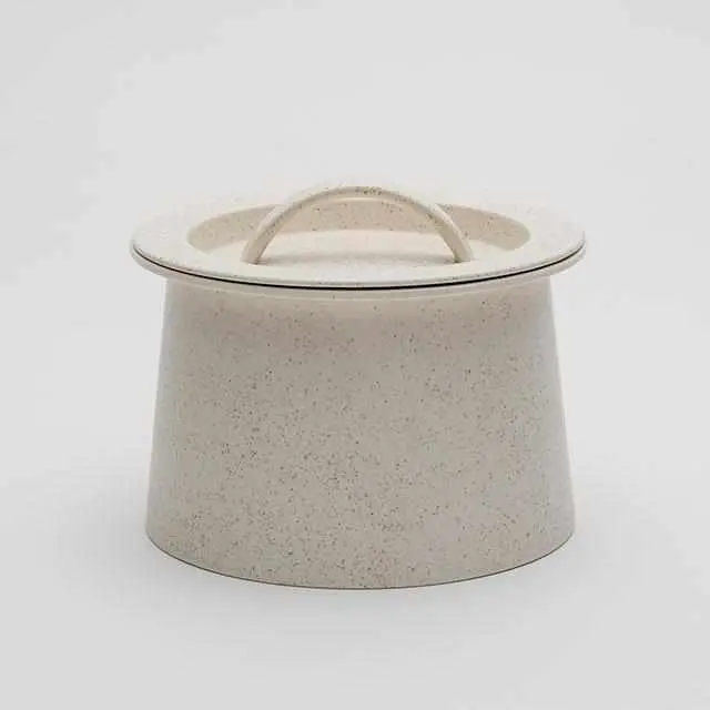 Big-Game 210Mm White Sprinkled Ceramic Cooking Pot – Imari-Arita Tableware 1