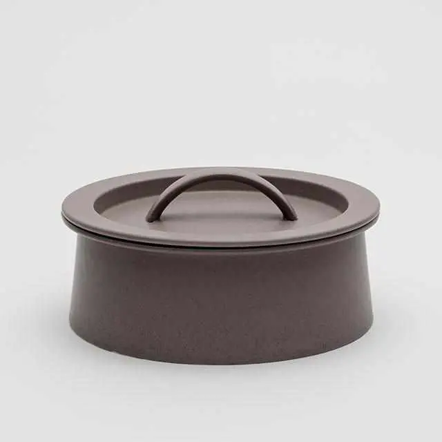 Big-Game 240Mm Gray Sprinkled Ceramic Cooking Pot – Imari-Arita Tableware 1