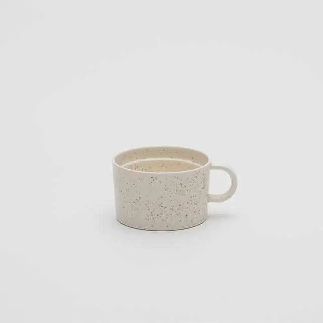 Big-Game White Sprinkled Ceramic Coffee Cup (Small) – Imari-Arita Tableware 1