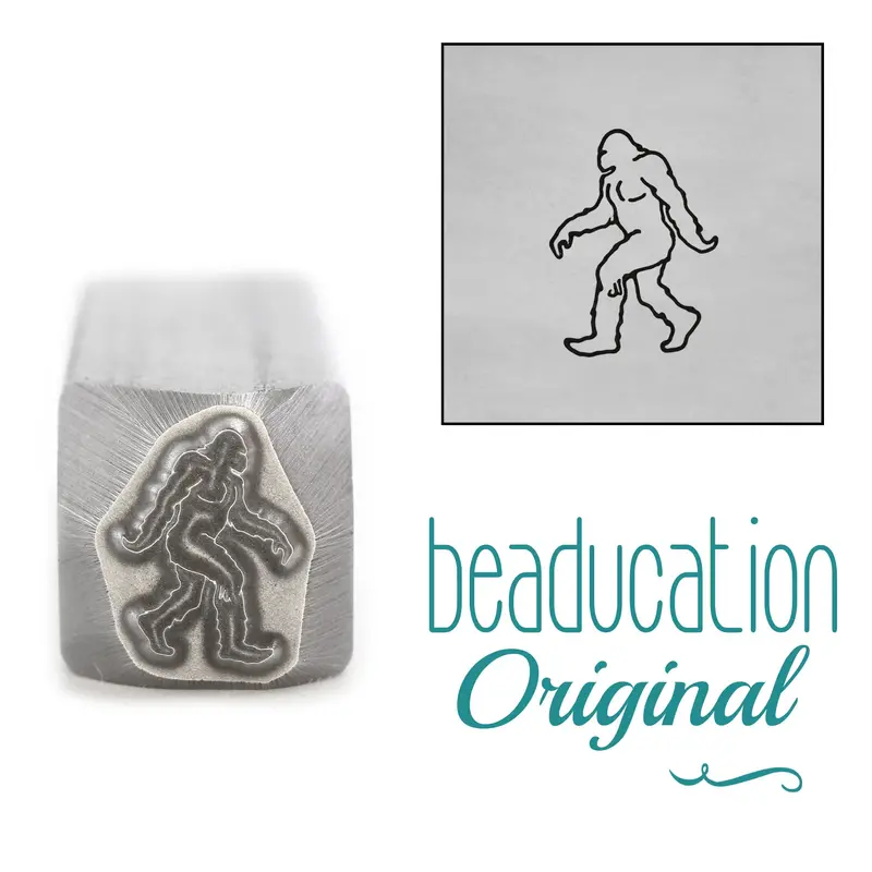 Bigfoot Walking Left Metal Stamp – 10Mm Cryptid-Themed Jewelry Die By Beaducation 1