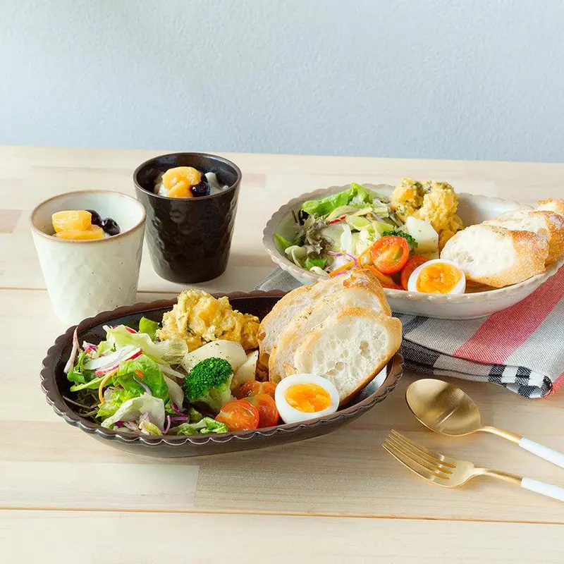 Bisuke Lunch Set Pair – Compact Two-Piece Hasami Ceramic Tableware By Saikai Toki 1