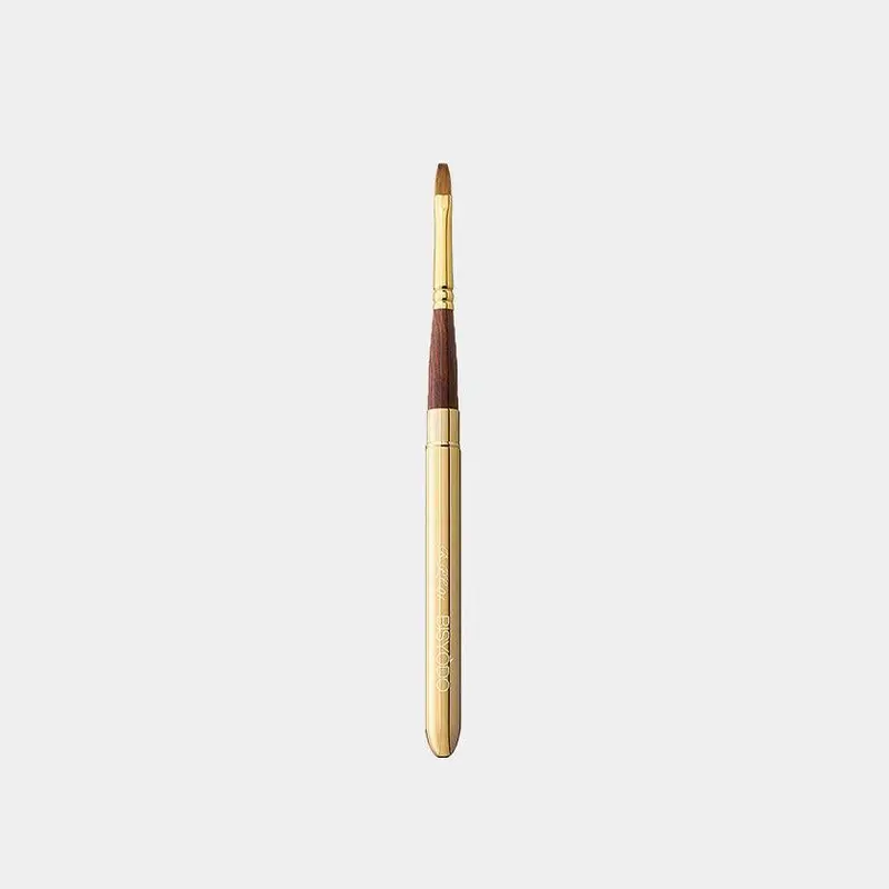 Bisyodo Large Lip Brush With Cap – Slim Flat Tip (10Mm) For Precise Liner & Color 1