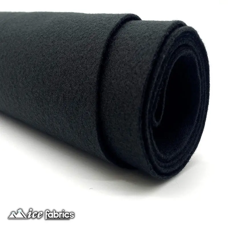 Black Acrylic Felt Sheet – 1.6Mm Thick, High-Density Craft Felt 1