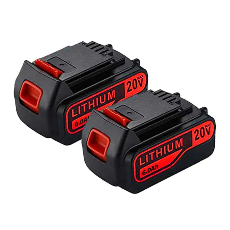 Black & Decker 20V 6Ah Replacement Battery Pack – Lbxr20 (2-Pack) 1