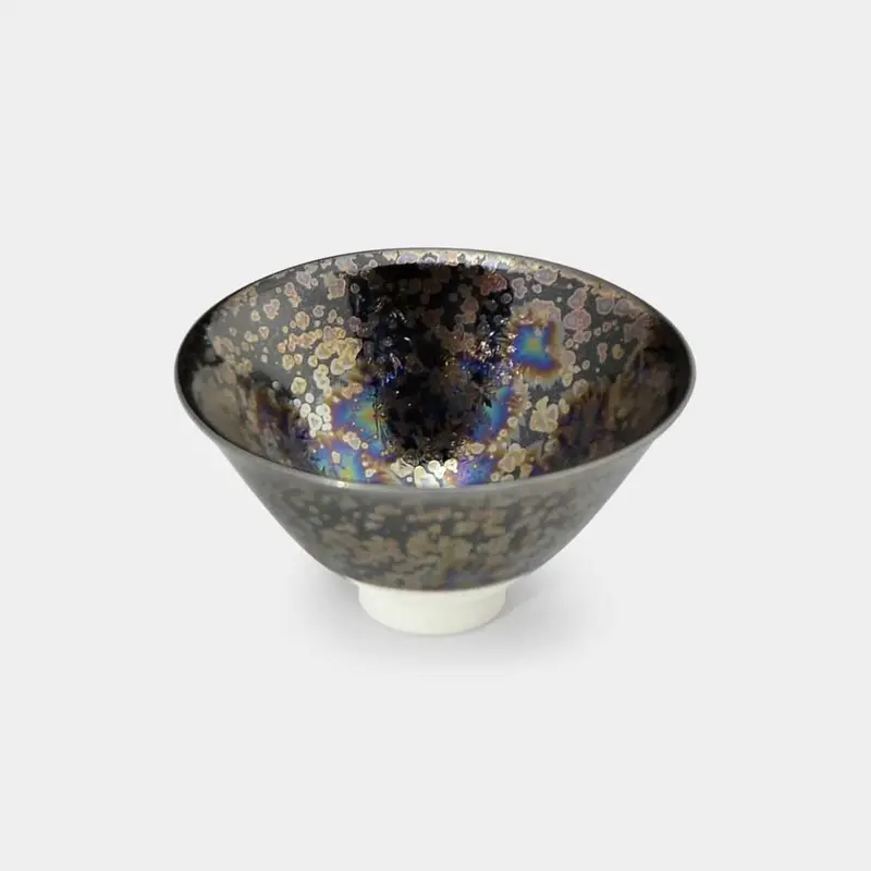 Black Iris Ceramic Mug – Kyoto Kiyomizu Ware Cup By Touan 1