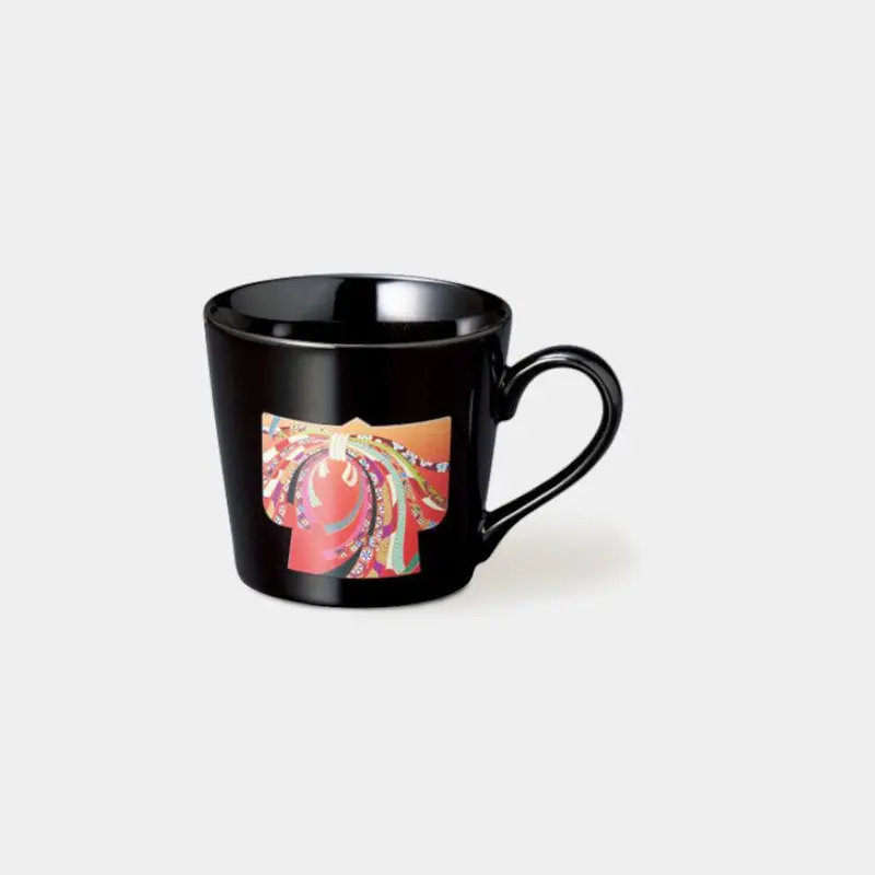 Black Kimono Ceramic Mug – Handcrafted Mino Ware By Marumo Takagi 1