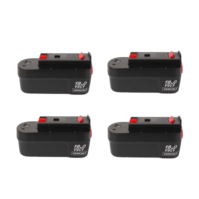 Black+Decker Hpb18 18V Replacement Battery Pack – 4.8Ah Ni-Mh (4-Pack) 1