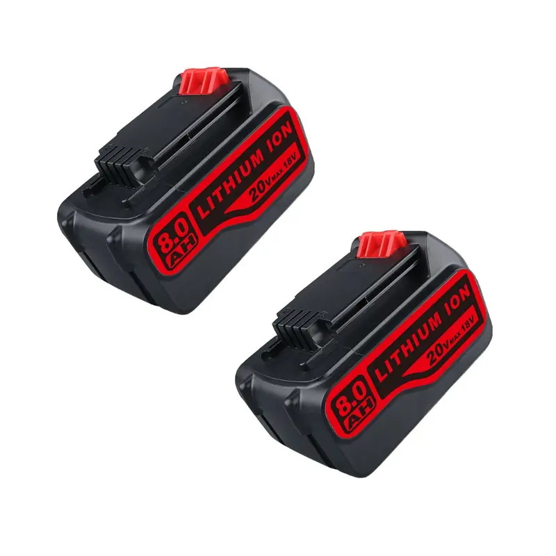 Black+Decker Lbxr20 20V 8.0Ah Li-Ion Replacement Battery – 2-Pack 1