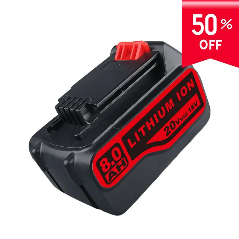 Black+Decker Lbxr20 20V 8.0Ah Li-Ion Replacement Battery — Single Unit With Full Compatibility 1