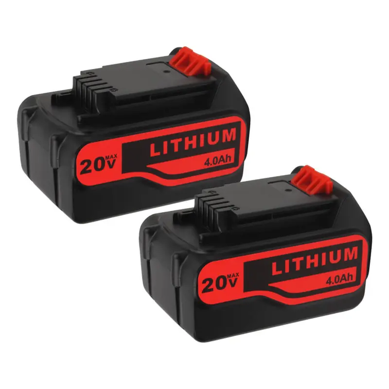 Black+Decker Lbxr20 20V Replacement Battery Pack – 4.0Ah Li-Ion (2-Pack) 1