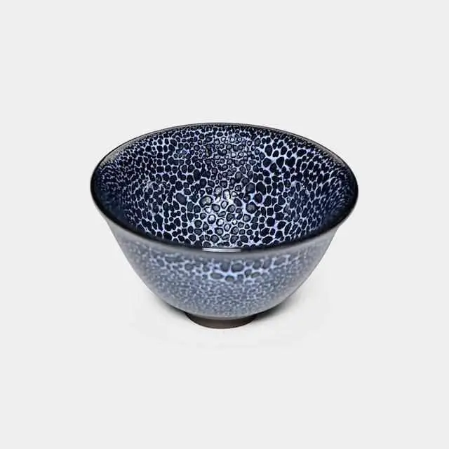 Blue Graupel Tenmoku Sake Cup – Handcrafted Kyoto Kiyomizu Ware 1