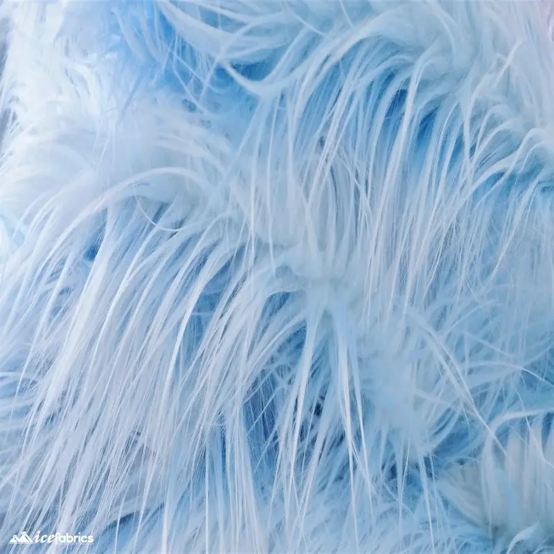 Blue Mohair-Style Faux Fur Fabric – Alpine Luxe Collection 1
