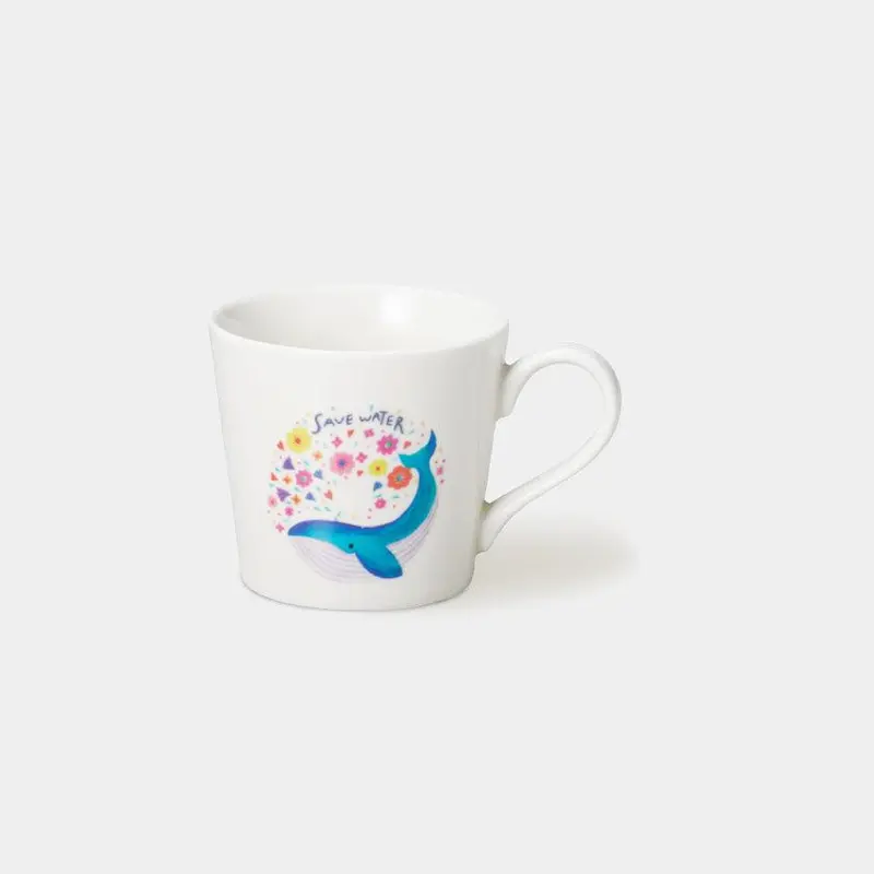 Blue Whale Ceramic Mug – Custom Color & Design | Marumo Takagi 1