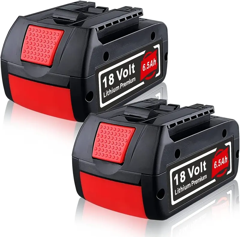 Bosch Bat610G 18V 6.5Ah Lithium-Ion Replacement Battery (2-Pack) 1