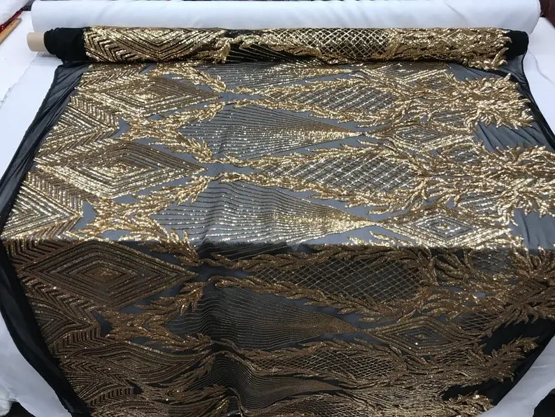 Bridal-Grade 4-Way Stretch Sequin Fabric – Wedding Dress Yardage 1