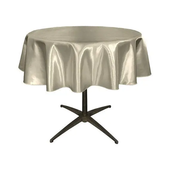 Bridal Satin Round Tablecloth – 51-Inch For Weddings, Proms, And Celebrations 1