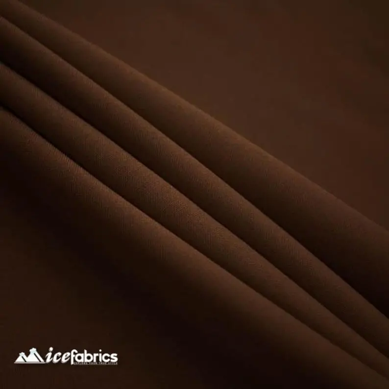 Brown Polyester Poplin Upholstery Fabric – Warm Natural Tone, Low-Maintenance Surface 1