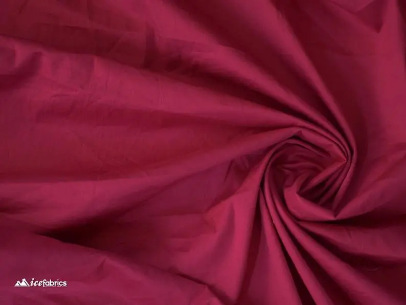 Burgundy Cotton Spandex Fabric – 2-Way Stretch Knit 1