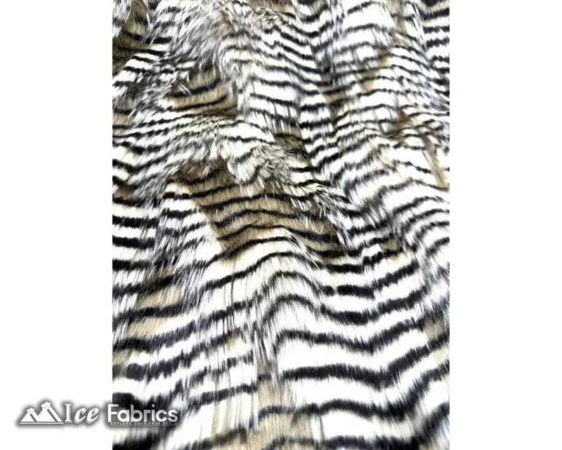 Champagne Feathered Faux Fur – Luxe Long-Pile Bird-Effect Fabric 1