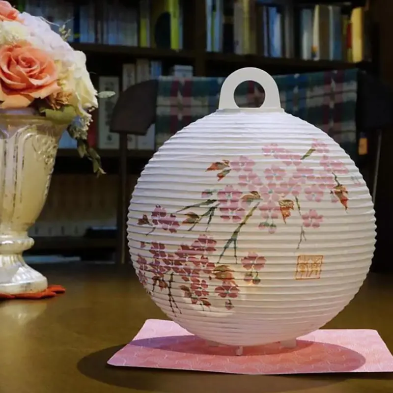 Cherry Blossom Gifu Chochin Lantern | Edo-Period Inspired Paper Light 1