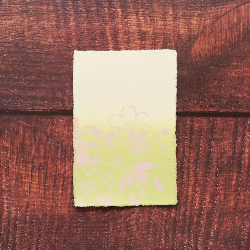Cherry Blossom Postcards – Emerald Green Pack (3 Cards) | Karagen X Karakami 1