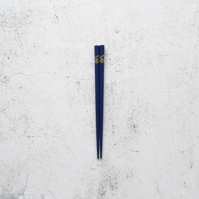 Children’S Chopsticks With Japanese Zodiac – Blue Dragon Motif | Wajima Lacquer Art By Hashimoto Kousaku Sikki 1