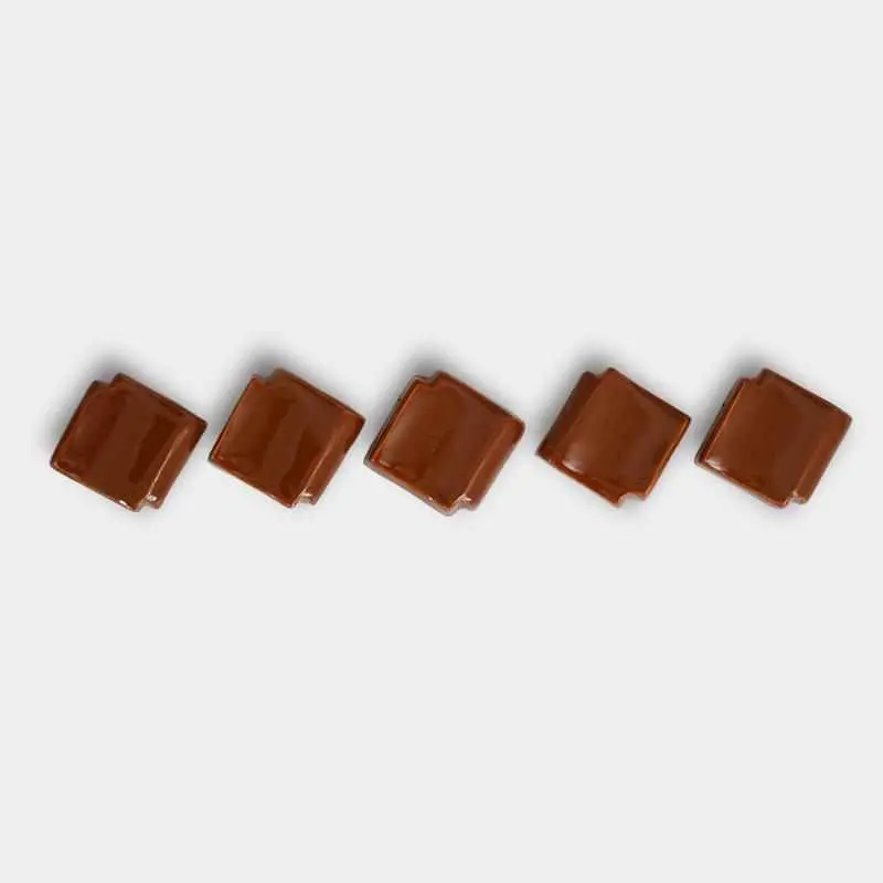 Chopstick Rest Set: 5-Piece Terra Cotta Style – Sekishu Tile Ceramic By Maruso 1