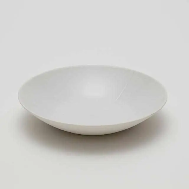Christian Haas 180Mm Deep Ceramic Bowl In White – Arita-Yaki Porcelain Tableware 1